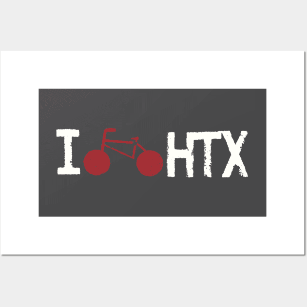 I Bike HTX Wall Art by adaminer